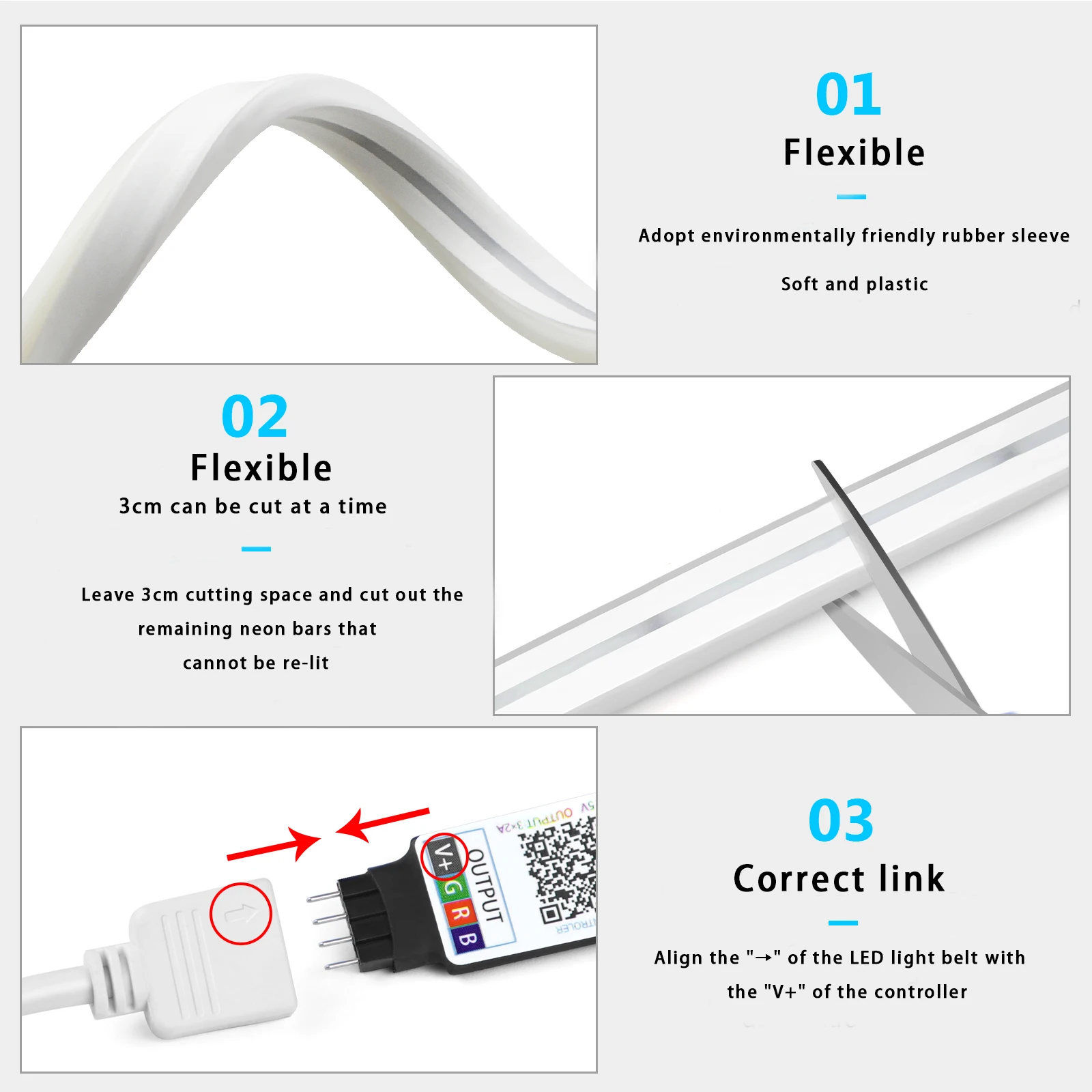1-5m RGB LED Neon Strip Light  - огляд і ціна Home Decor App Free