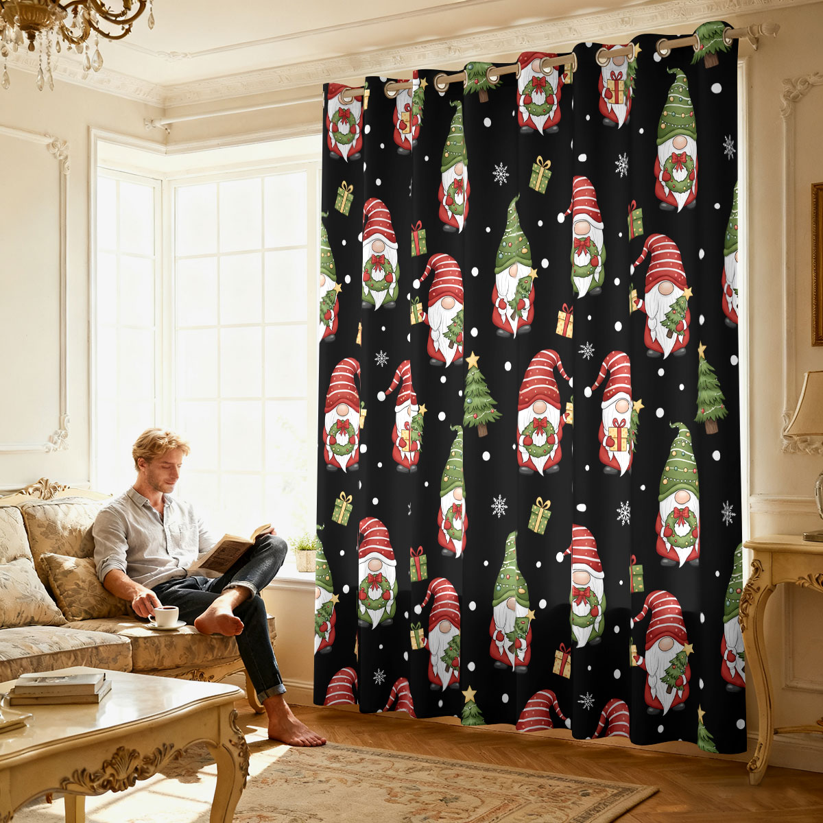 Christmas Dwarf Xmas Tree Gift - огляд і ціна Home Decor Curtain